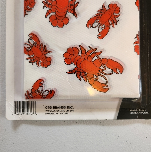 Disposable Adult Size Poly Lobster Bibs Lightweight High Quality 10 Novelty New - Picture 4 of 5